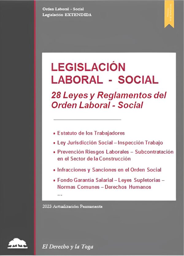 Legislación Laboral - Social Incluye: 28 Leyes Y Reglamentos Del Orden ...